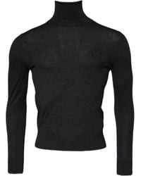 Dolce & Gabbana - Wool Turtle Neck Pullover Sweater Clothing - Lyst
