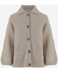 Allude - Cardigan Cashmere And Silk - Lyst