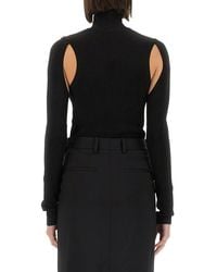 Helmut Lang - Slim Fit Top Viscose Tops - Lyst
