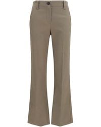 Brunello Cucinelli - Slim Flared Pants Cotton; Elastane - Lyst