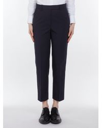 Thom Browne - Pantalon Classique Coton Anti-Froissage Marine Trousers - Lyst
