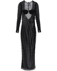 Alessandra Rich - Long Lace Gown - Lyst