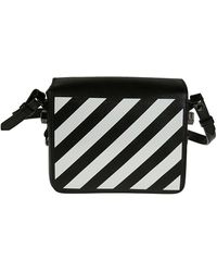 off white diagonal flap bolsa