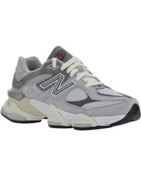 New Balance - 9060 Sneakers Polyester; Racoon; Suede - Lyst