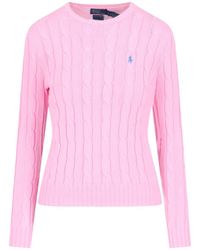 Polo Ralph Lauren - Cable-Knit Logo Sweater - Lyst