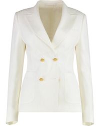 Tagliatore - J-Coral Boucle Jersey Jacket Viscose Blazers - Lyst