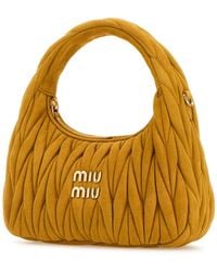 Miu Miu Handbags in Orange | Lyst