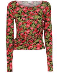 Magda Butrym - Long-Sleeved Top With Print - Lyst