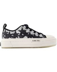 Amiri - Glitter Stars Court Low Sneakers - Lyst