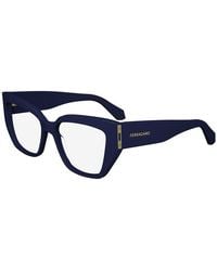 Ferragamo - Eyeglasses Square Full Rim, Frame And Clear Demo Lens Lens Sf2972414 - Lyst