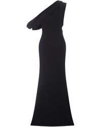 Alexander McQueen - Asymmetrical Long Dress With Cut-Out - Lyst