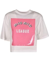 Miu Miu T-shirts for Women - Up to 64% off at Lyst.com