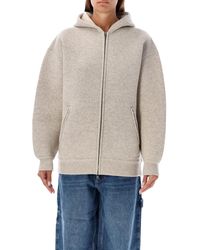 Isabel Marant - Oversized Wool-Blend Hooded Jacket - Lyst