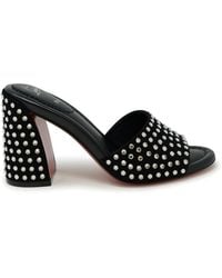 Christian Louboutin - Suede Jane Mule Strass Boum 85 Sandals - Lyst