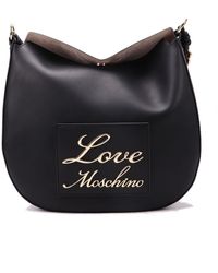 Moschino - Logo-Lettering Magnetic Fastened Shoulder Bag - Lyst