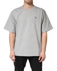 Dolce & Gabbana - Cotton Crewneck Short Sleeve T-Shirt - Lyst