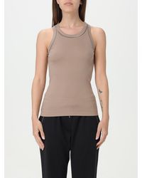 Brunello Cucinelli - Taupe Stretch Fitted Shirt - Lyst