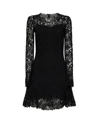 Ermanno Scervino - Rebrodé Lace Flared Mini Dress - Lyst
