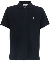 Ami Paris - Polo Shirt With Ami De Coeur Logo Embroidered On The Front - Lyst
