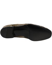 Dolce & Gabbana - Striped Sequin Embellished Loafer Shoes Leather - Lyst