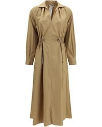 Max Mara - Pedaggi Midi Dress Cotton Poplin - Lyst