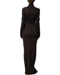 Dolce & Gabbana - Turtleneck Jersey Long Maxi Dress Viscose Nylon Elastane - Lyst