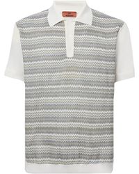 Missoni - Cotton Jersey Polo Shirt - Lyst