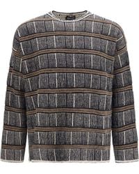 Giorgio Armani - Oversized Ribbed Sweater Silk And Virgin Wool Blend - Lyst