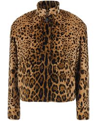 Max Mara - Crop Jacket Tedro Velvet Cotton Blazers - Lyst