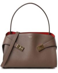 Ferragamo - Hug Soft Two-Tone Shoulder Bag (M) - Lyst