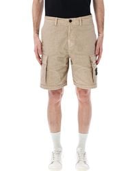 Stone Island - Panama Nylon Cargo Shorts - Lyst