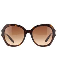 Chopard - Sunglasses Round Full Rim, Shiny Havana- Frame And Gradient Lens Sch354V0743 - Lyst