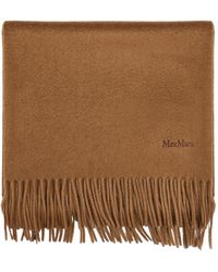 Max Mara - Cashmere Stole With Embroidery And Fringes - Lyst