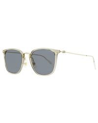 Montblanc - Montblanc Pantos Sunglasses Mb0157sa 003 Beige/gold 53mm - Lyst