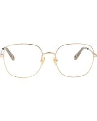 Chloé - Transparent Metal Glasses - Lyst