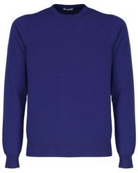 Malo - Cashmere And Silk Crew Neck Sweater - Lyst