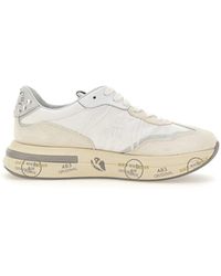 Premiata - Cassie 6717 Leather And Fabric Sneakers - Lyst