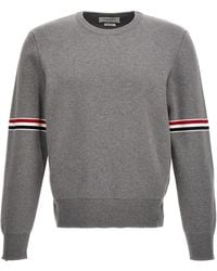 Thom Browne - Thick Cotton Crewneck Sweater - Lyst