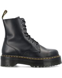 Dr. Martens Leather Henley Winchester Polished Smooth 7-eye Zip Boots in  Black for Men | Lyst