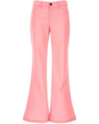 Marni - Logo Embroidery Wool Trousers - Lyst