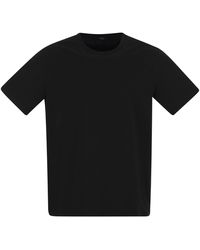 Herno - Stretch Cotton Jersey T-shirt - Lyst