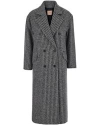 Twinset - Wool Blend Cappotto Coat - Lyst