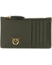 Pinko - Airone Card Holder Cow Leather (Bos Taurus) Wallets, Holders - Lyst