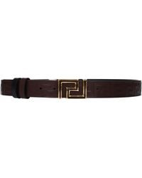 Versace - Leather Regular Belt - Lyst