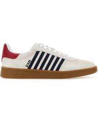 DSquared² - Chalk Suede Boxer Sneakers - Lyst