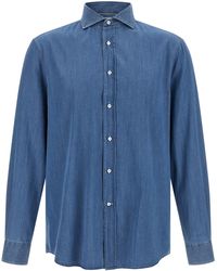 Brunello Cucinelli - Cotton Blouse - Lyst