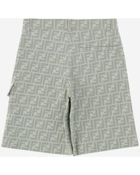 Fendi - Skirt Stretch Cotton Blend Short - Lyst