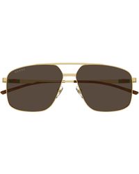 Gucci - Navigator Frame Sunglasses - Lyst