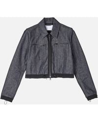 Cecilie Bahnsen Alice Denim Jacket in Blue | Lyst
