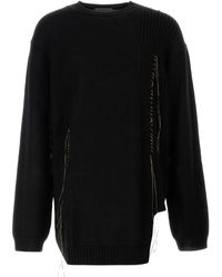 Yohji Yamamoto - Wool Oversize Sweater - Lyst